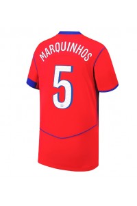 Paris Saint-Germain Marquinhos #5 Jalkapallovaatteet Kolmaspaita 2025-26 Lyhythihainen